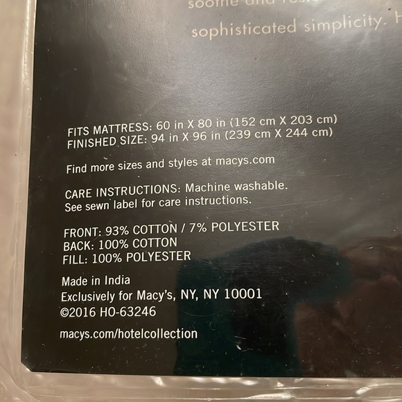 Like New Hotel Collection Eclipse Quilted Coverlet Blanket Bedspread Full Queen - Picture 6 of 17